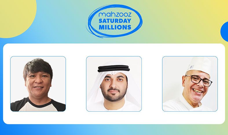 Emirati, Egyptian and Filipino nationals, secure AED 100,000 each in Mahzooz Saturday Millions’ 149th draws