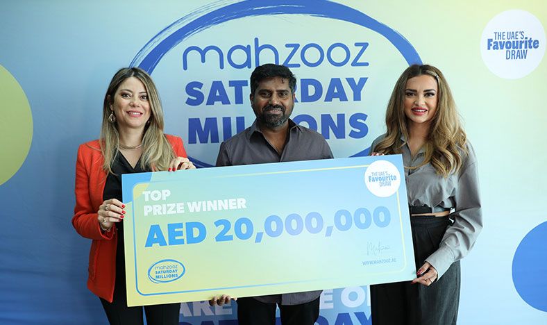 Fujairah-based expat wins AED 20,000,000 and becomes Mahzooz Saturday Millions’ 64th multi-millionaire.